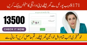 8171 Web Portal 2026 – Check Your CNIC & 13500 Payment Status Now