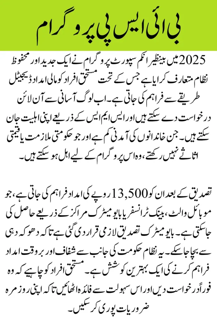 BISP 8171 Digital Payment