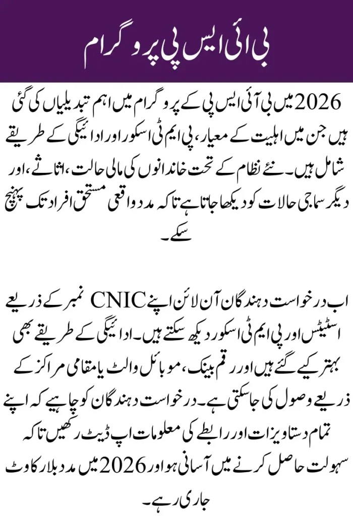 BISP Survey Update 2026