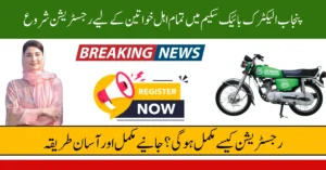 Punjab Electric Bike Scheme 2025 – Registration for All Eligible Female Applicants