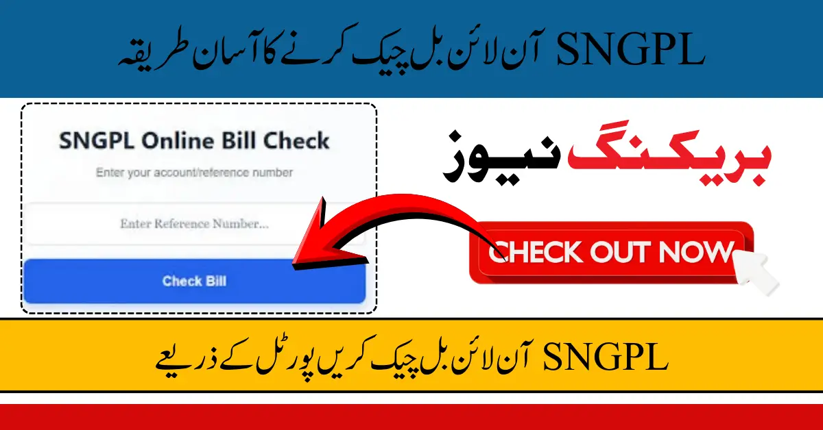 SNGPL Online Bill Check 2026 – Step-by-Step Method